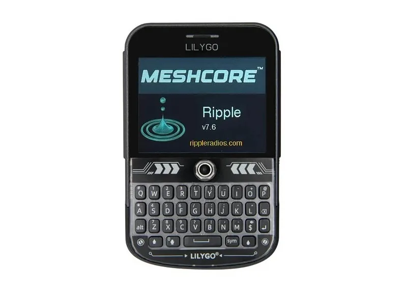 LILYGO® T-Deck Plus 433 MHz, Meshcore Firmware, černý