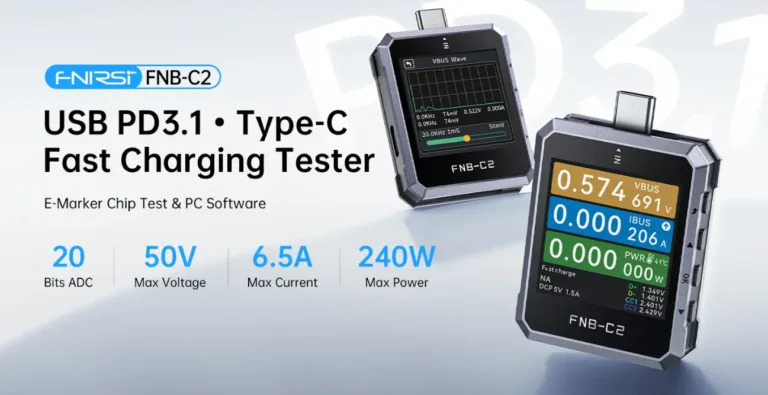 Na papíře vypadá skvěle. USB tester FNIRSI FNB-C2. Novinka.
