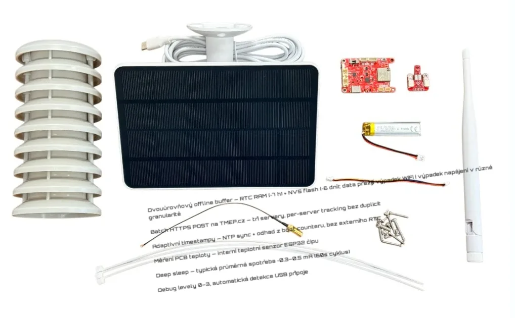 Další meteostanice. S vymazleným firmware se spoustou vylepšení.