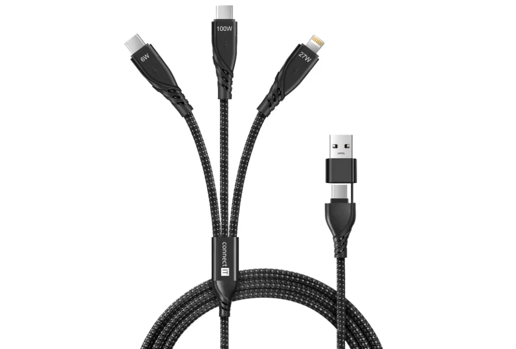 CONNECT IT Wirez 6in1, černý