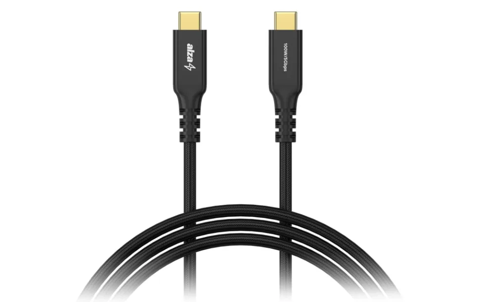 AlzaPower AluCore USB-C to USB-C 3.2 Gen 1 100W 2m