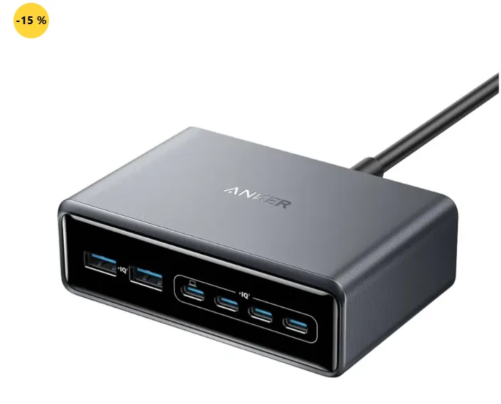 Anker Prime Charger 200W, 6 Ports, GaN