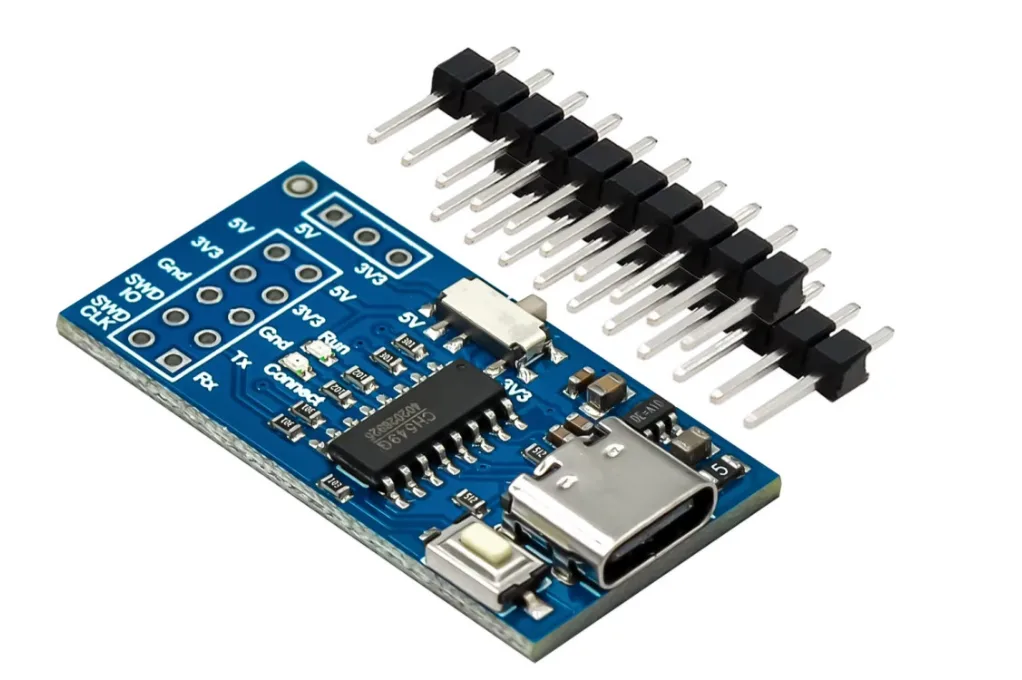 WCH Link debugger pro MCU s RISC-V architekturou a SWD rozhraním