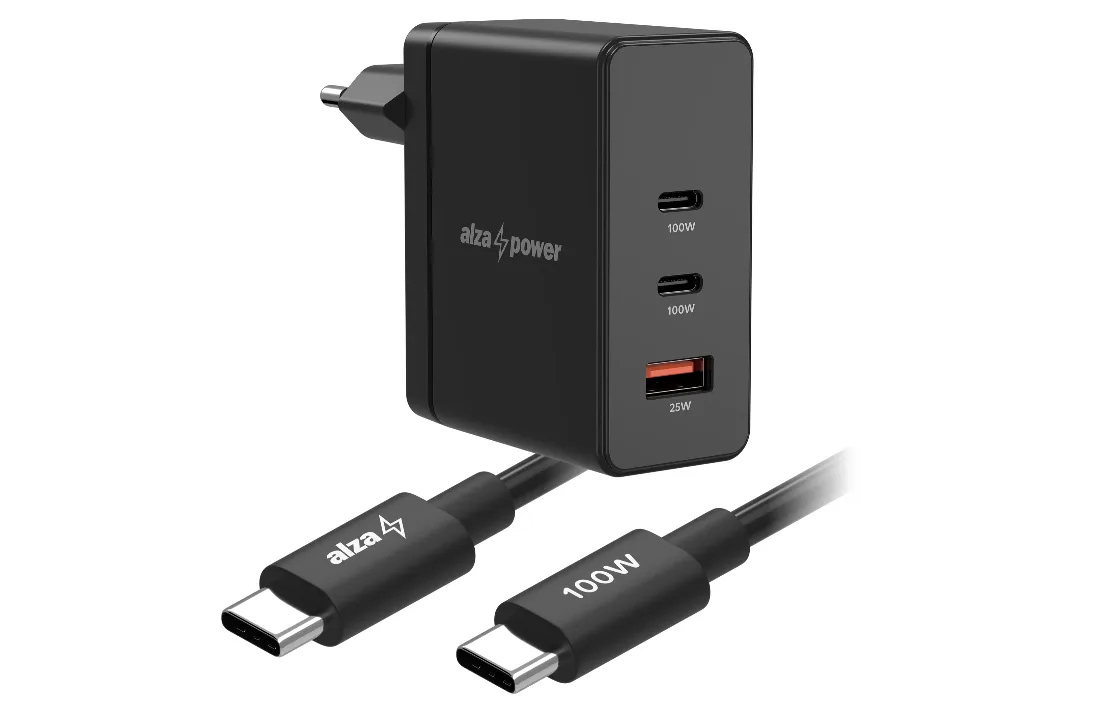 AlzaPower Fast Charge SET G711CCA (100W + USB-C/C 100W Cable)