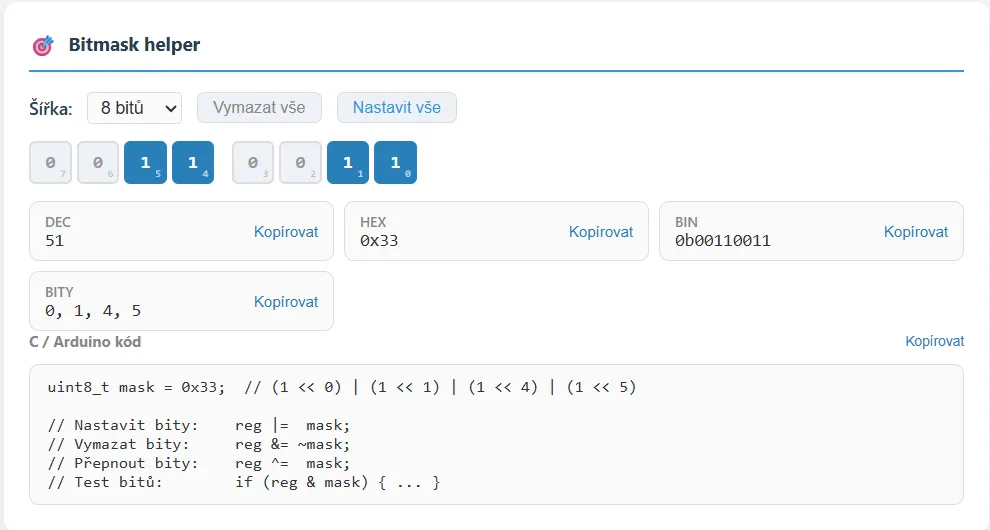 Bitmask helper