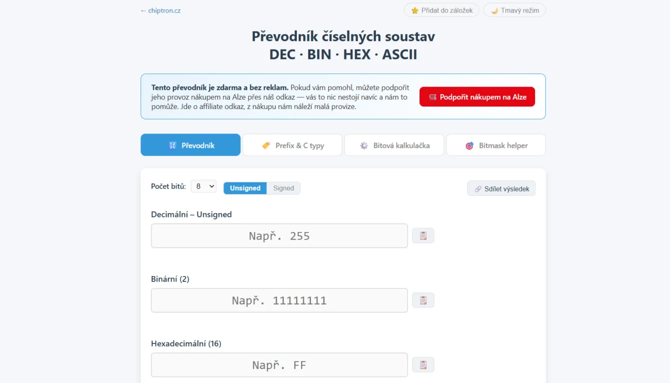 Nový převodník