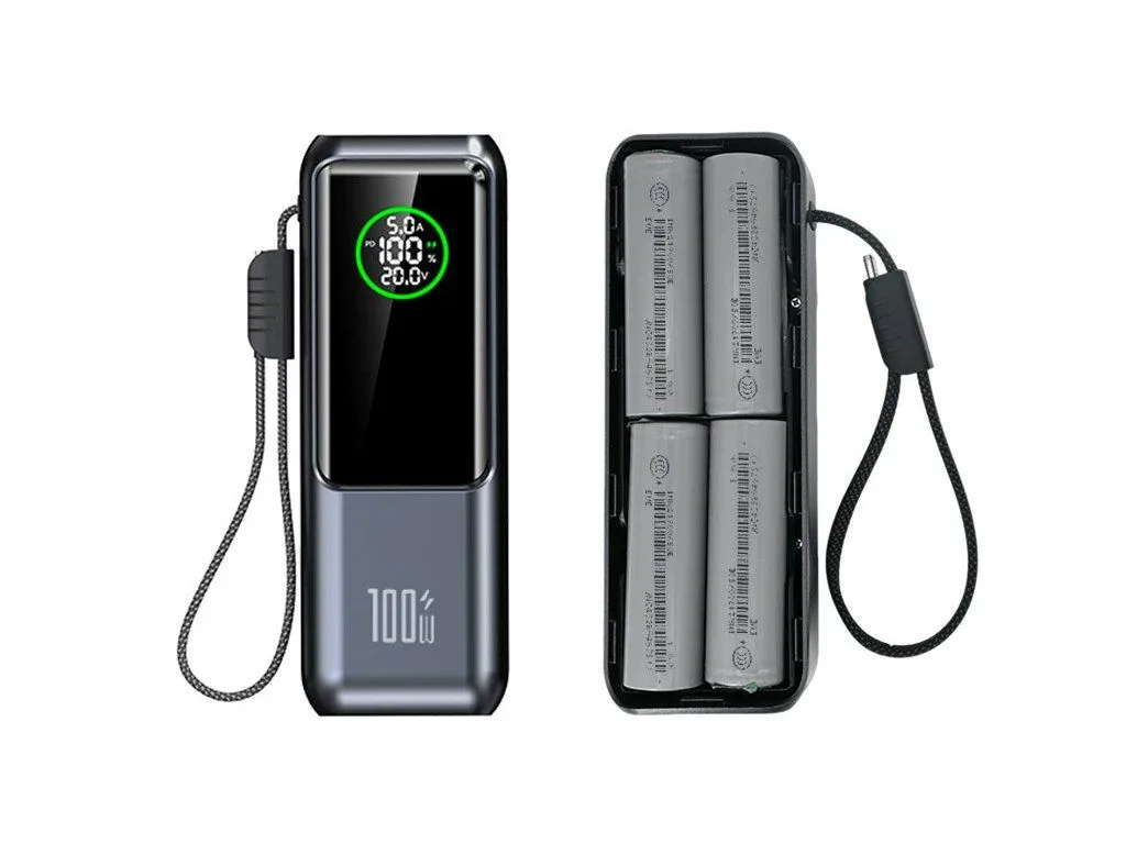 Stavebnice 100W powerbanky A57 pro 4x 21700 baterie s USB-C kabelem