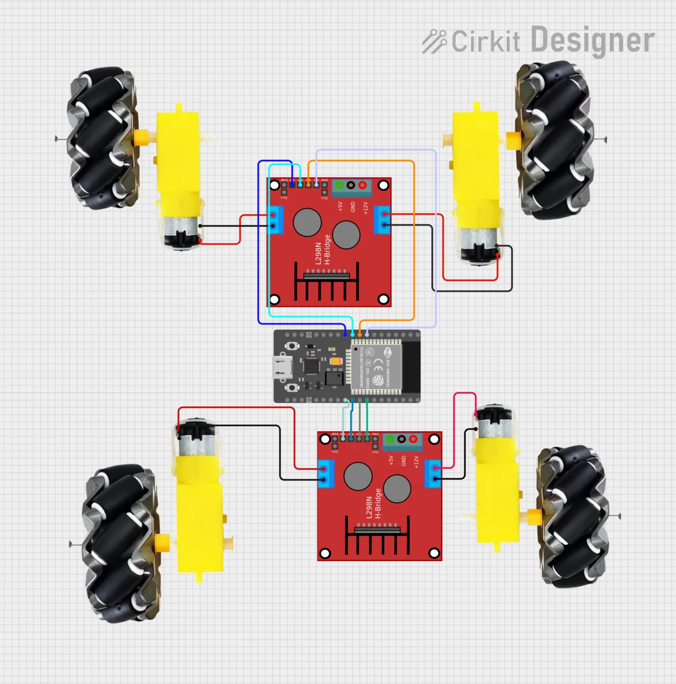 Robot řízený z ESP