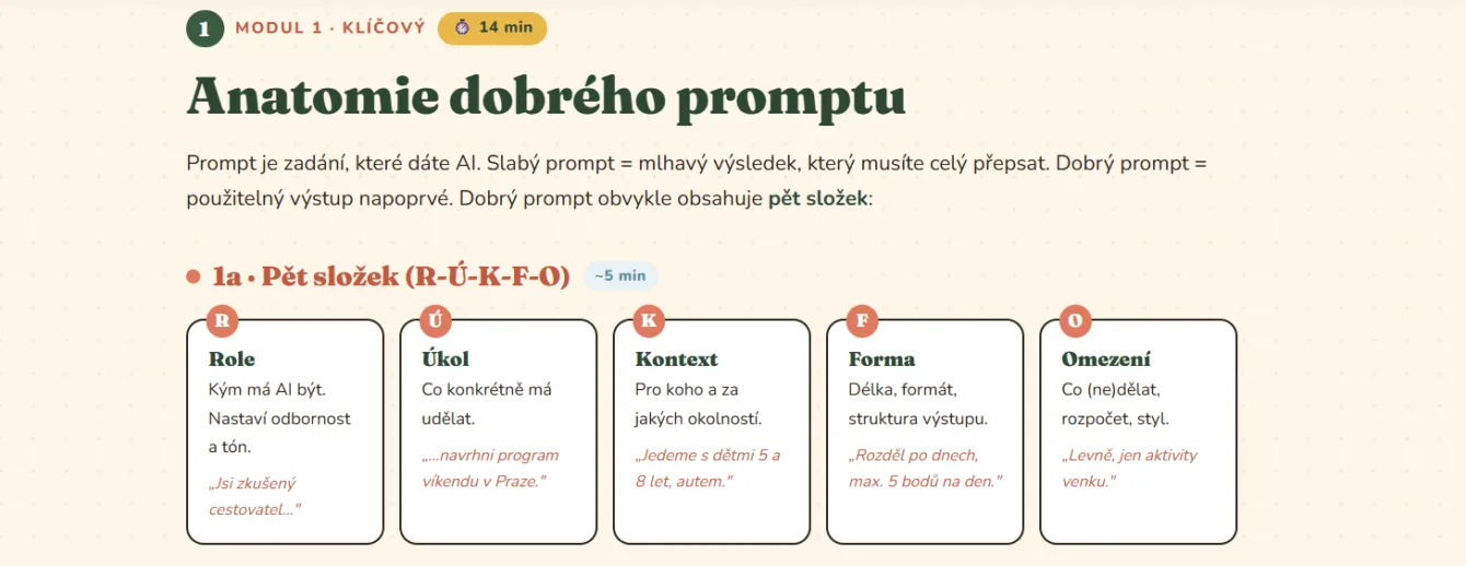Základ dobrého promptu