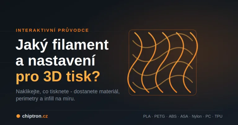 Jak vybrat filament a nastavení pro 3D tisk: interaktivní průvodce