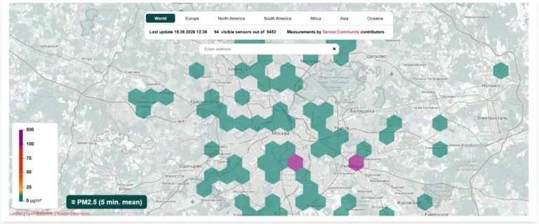 Amatérská čidla kvality vzduchu v Moskvě zachytila extrémní koncentraci pevných částic v důsledku dronového útoku na rafinerii.