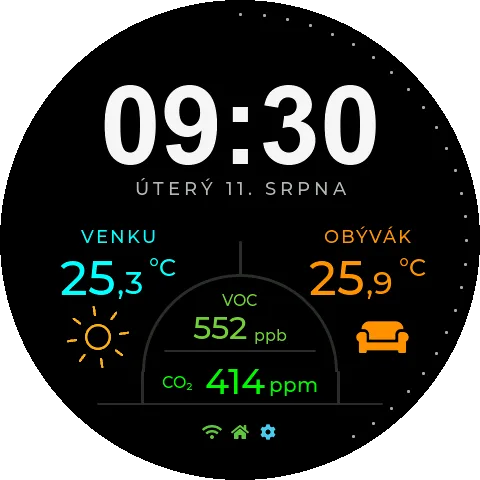 Vzhled Waveshare hodin