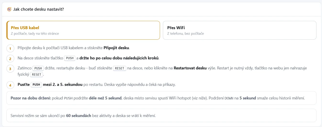 Možnosti nastavení MeteoEink