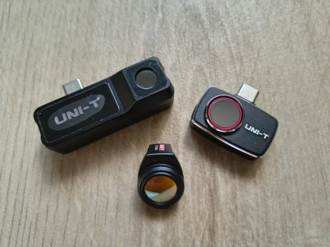 Dvě mobilní termokamery UNI-T připojitelné k telefonu přes USB-C