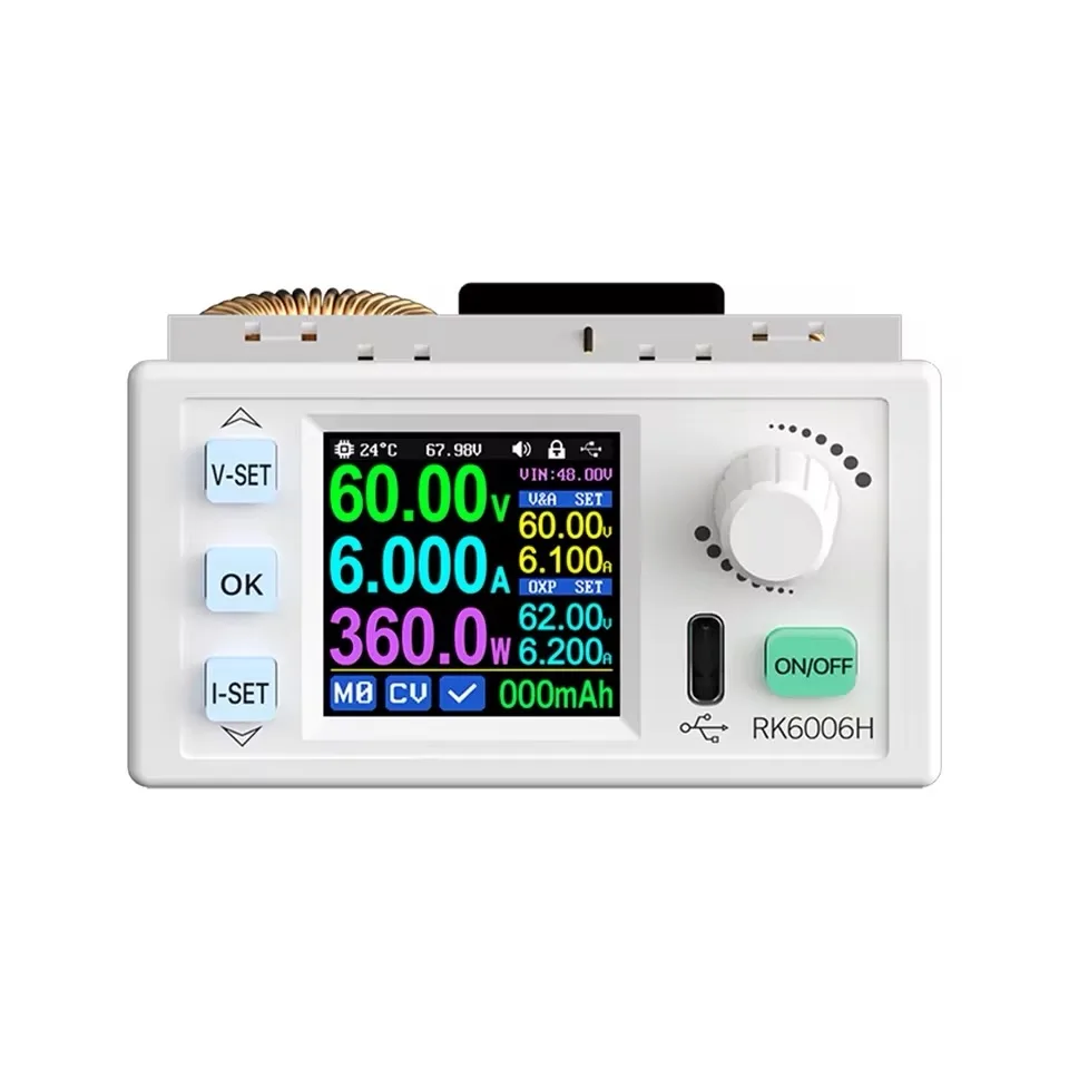Měnič napětí RIDEN RK6006H-BT buck-boost měnič 0-60V / 6A / 360W, Bluetooth