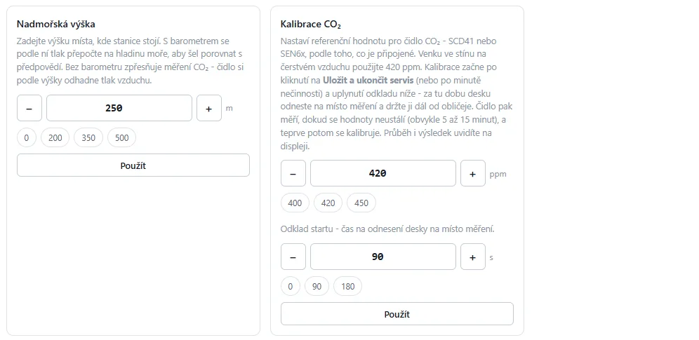 Kalibrace CO2