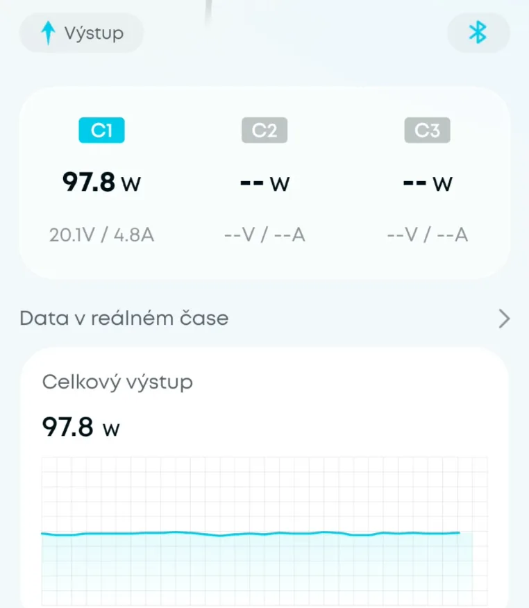 Výstup z USB adaptéru