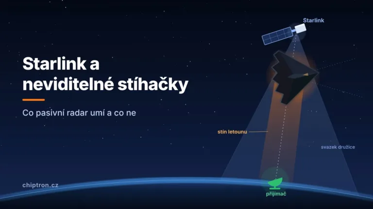 Starlink a neviditelné stíhačky: co pasivní radar umí a co ne